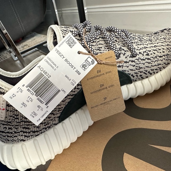 2022 ADIDAS Yeezy Boost 350 Turtle Dove AQ4832 Blue Gray Core White Size 12 NEW - Picture 9 of 13